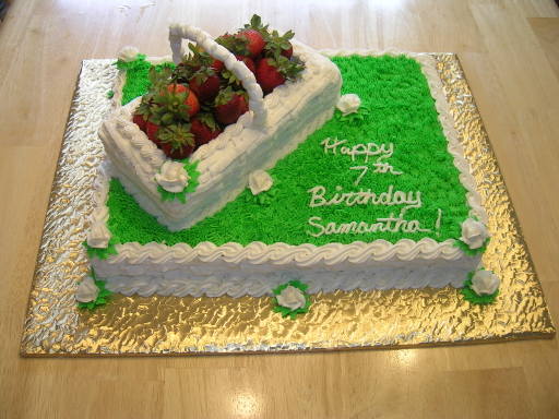 Strawberry Basket Cake