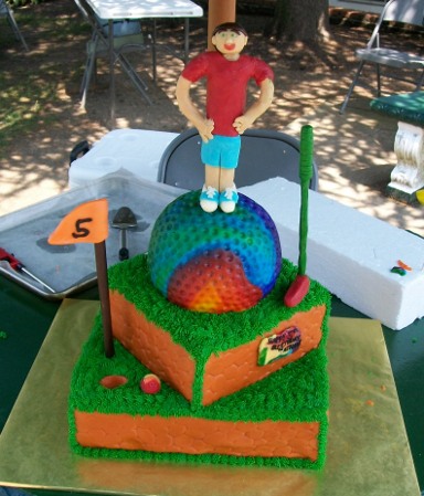 Golfer Cake